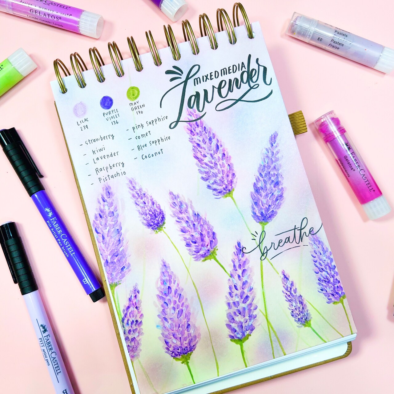 Mixed Media Lavender with Faber-Castell®